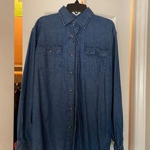 Denim button down shirt